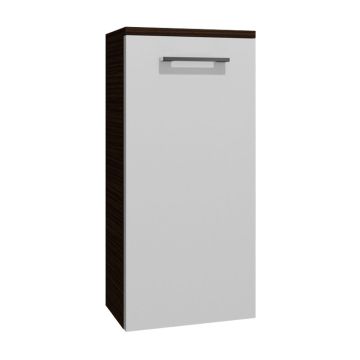 Badea Highboard 30 cm, 1 Tür, 2 Glaseinlegeböden, Abdeckplatte