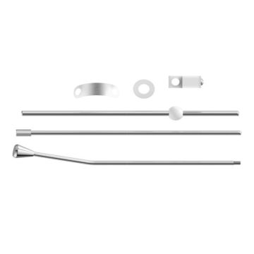 Badea Zubehör Ablaufgarnitur - Gestänge, gebogen, Chrom