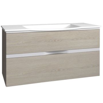 Burgbad Orell Mineralguss-Waschtisch und Unterschrank 123 cm