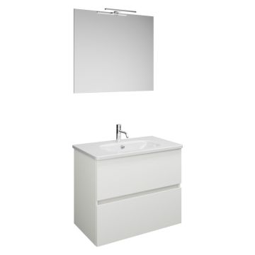 Burgbad Rocio Badmöbel Set 80 cm Weiß Matt