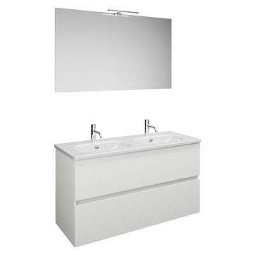 Burgbad Rocio Badmöbel Set 120 cm Weiß Matt