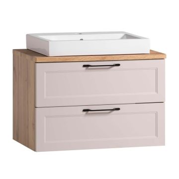 Held Möbel Lugo WTU mit Aufsatzbecken 80 cm Front