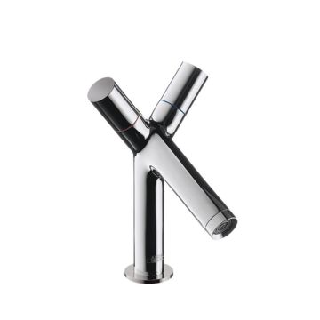 Axor Starck Waschtischarmatur 2-Griff mit Zugstangen-Ablaufgarnitur