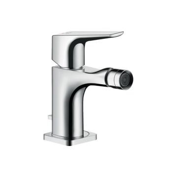 Axor Citterio Bidetarmatur mit Hebelgriff und Zugstangen-Ablaufgarnitur