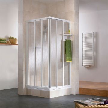 HSK Favorit Dusche mit Eckeinstieg 2 Gleittüren 3-teilig Echtglas