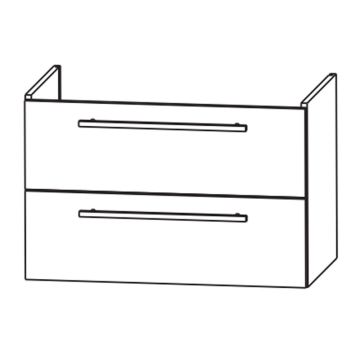 Laguna Waschtischunterschrank 54 cm Skizze