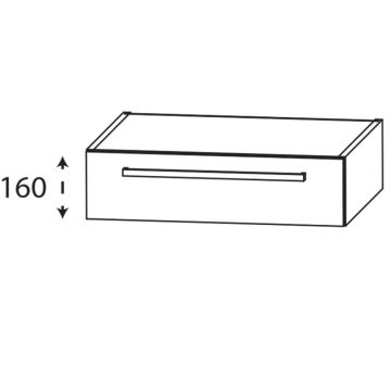 Laguna Platino 2.0 Waschtischunterschrank - 80 cm Skizze