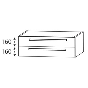 Laguna Platino 2.0 Waschtischunterschrank - 80 cm Skizze