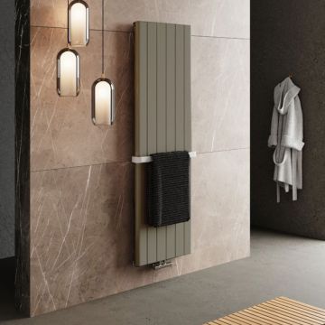 Nordholm Paneelheizkörper Rotonda - 1800 mm x 565 mm, Cappuccino-Matt, Ambiente