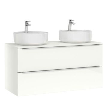 Nobilia On Top Keramik-Aufsatzwaschtisch mit Unterschrank Set 120 cm