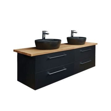 Pelipal PCON Aufsatzbecken mit Waschtischplatte und Unterschrank 152 cm