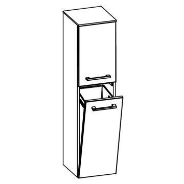 Pelipal Universelle Beimöbel Mittelschrank / Midischrank - 45 cm Skizze