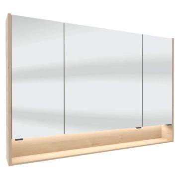 Pelipal Spiegelschränke Spiegelschrank - 123,2 cm, 3 Drehtüren, 6 Glaseinlegeböd