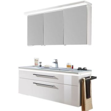 Puris Cool Line Badmöbel Set 120 cm Spiegelschrank Serie B