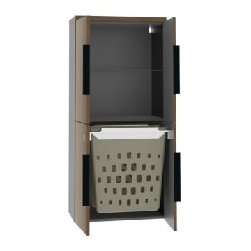 Puris Rounds Mittelschrank - 60 cm geöffnet