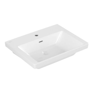 Villeroy und Boch Subway 3.0 Wandwaschtisch - 60 cm, mit Hahnloch, mit Überlauf