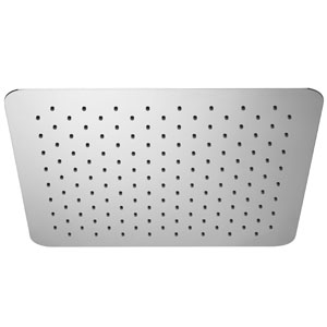 Kopfbrause: KB18 - Eckig, super-flach, 400 x 400 x 2 mm