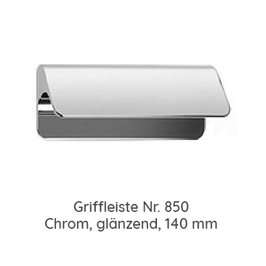 Griffvariante: 850 Chrom, glänzend 140 mm Länge