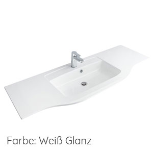 Waschtisch-Farbe: Weiß glänzend
