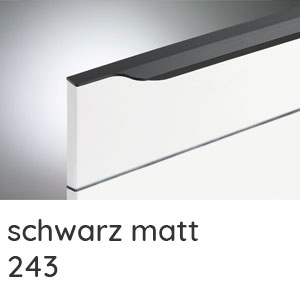 Griffvariante: Griffleiste Schwarz matt