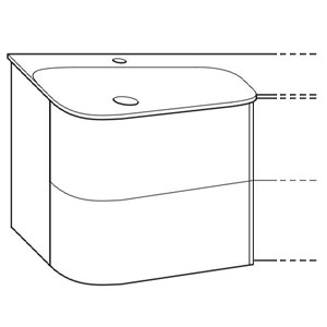 Ausführung Waschtisch mit Unterschrank: Beckenmulde links