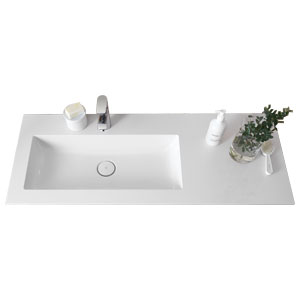 Ausführung Waschtisch mit Unterschrank: Beckenmulde links