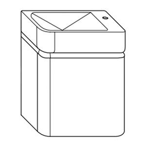Ausführung Waschtisch: Beckenmulde links