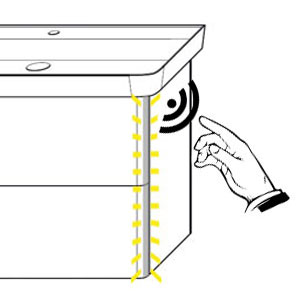 Schalter für Beleuchtung: Bedienung über Touch-Schalter