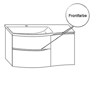 Griffvariante: Griffmulde in Frontfarbe