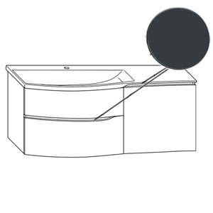 Griffvariante: Griffmulde in Anthrazit