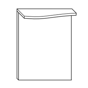 Ausführung Flächenspiegel: LED-Beleuchtung links