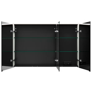 Ausführung Spiegelschrank: Doppeltür links