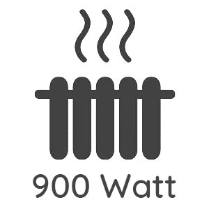Heizleistung: 900 Watt