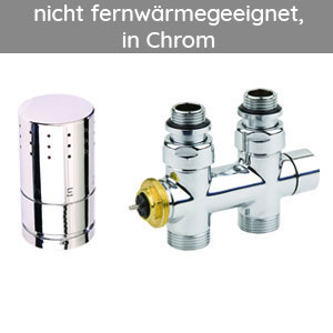 Montage-Set: Mittenanschluss Durchgangsform, Vorlauf frei wählbar