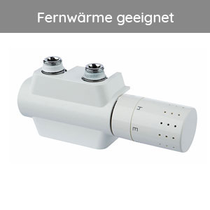 Montage-Set: Mittenanschluss Eck-/Durchgangsform, Weiß