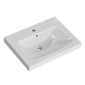 Waschtisch-Typ / -Farbe: Keramik Girona - 65 cm