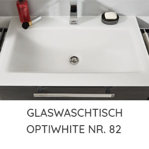Waschtisch-Typ / -Farbe: Glaswaschtisch Optiwhite 920 mm Breite