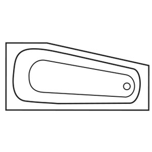 Ausführung Badewanne: Links