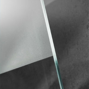 Glasvariante: Echtglas - Mattierung mittig
