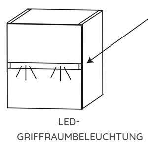 Griff-Beleuchtung: Griffraumbeleuchtung - 765 mm - 3,5 Watt