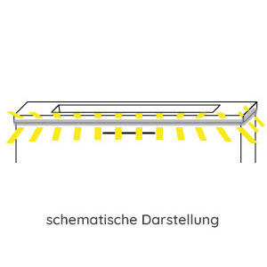 Waschtisch-Beleuchtung: LED-Beleuchtung 15 Watt inkl. Kippschalter