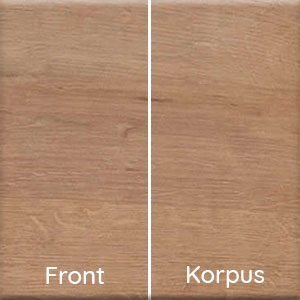 Front- und Korpusfarbe Waschtischunterschrank: Berg-Eiche