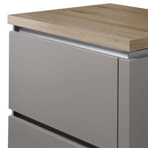 Farbe Griffmulde: Edelstahlfarbig