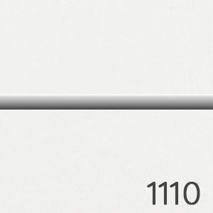 Frontfarbe: Weiß Hochglanz -  chromfarbene Einlage