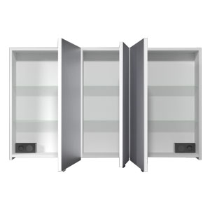 Ausführung Spiegelschrank: Türanschlag Mitteltür Rechts