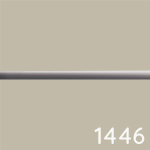 Frontfarbe: Kaschmir Matt - chromfarbene Einlage