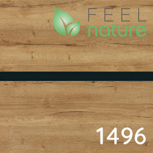 Frontfarbe: Halifax Eiche quer NB mit Synchronpore- schwarze Einlage