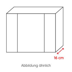 Tiefe Spiegelschrank: 16 cm