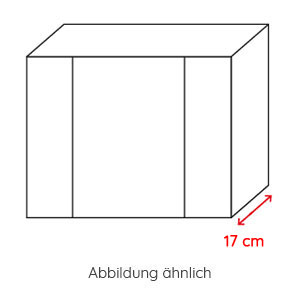 Tiefe Spiegelschrank: 17 cm