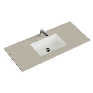 Waschtisch-Typ: Krion-Waschtisch - 121 cm, Sand Natur, Clou-Überlauf